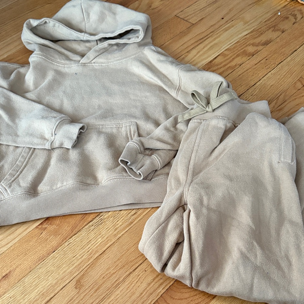 Fashion Nova Kids Matching Set in Beige